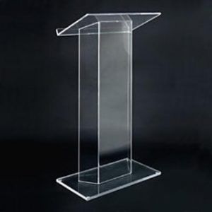 bục phát biểu bằng mica
