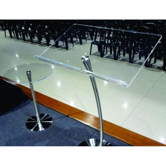 bục phát biểu bằng mica