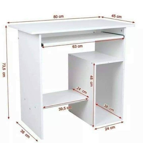 kích thước bàn vi tính